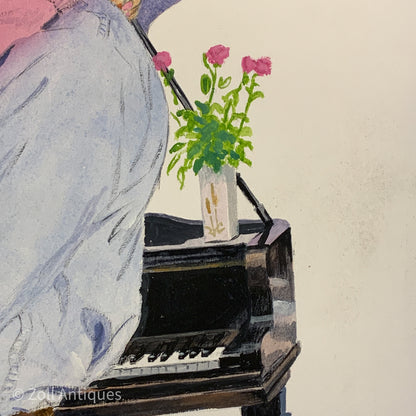 Mogens Amdi Thorsen. Gouache på papir