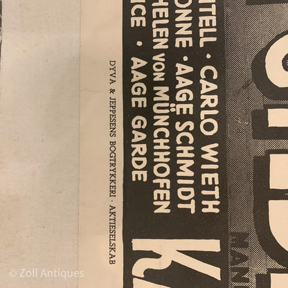 Original dansk Bodil Ipsen film plakat, fra 1930érne.