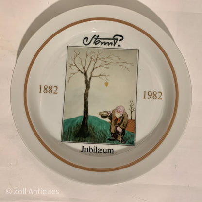 Storm P. 100 års jubilæum platte, Royal Copenhagen.
