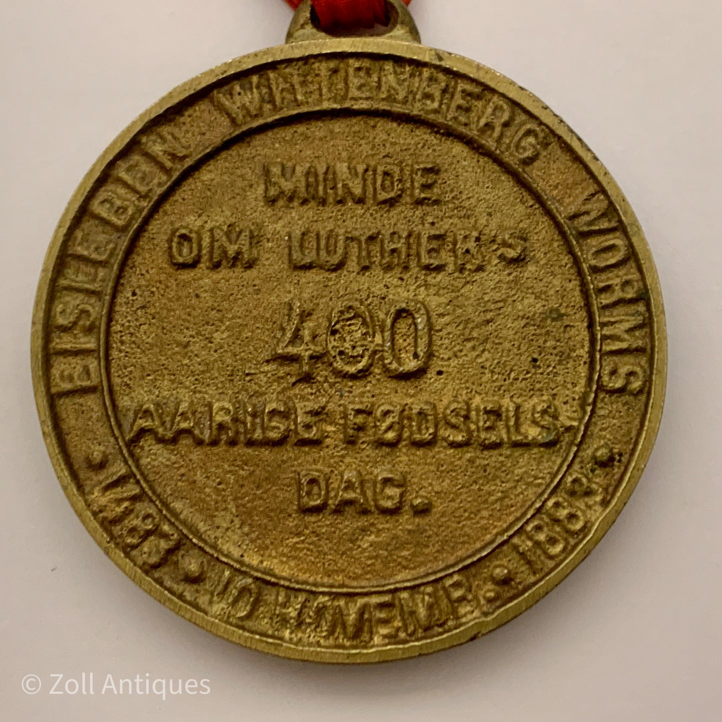 Luther's 400th anniversary commemorative medal