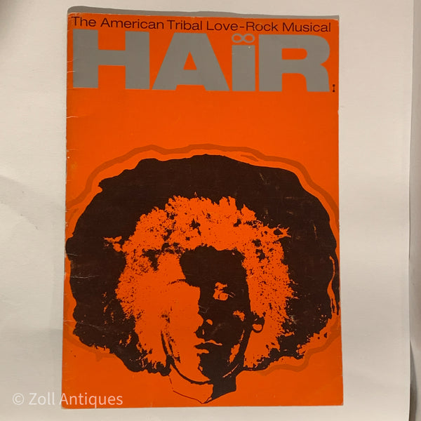 Originalt Teaterprogram HAIR Cirkusbygningen, 1979.
