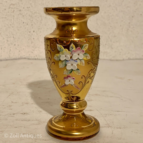 Artap, tjekkisk miniature krystal glas vase, designet af Hilda Bublincova.