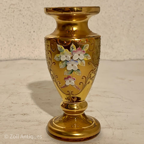 Artap, tjekkisk miniature krystal glas vase, designet af Hilda Bublincova.