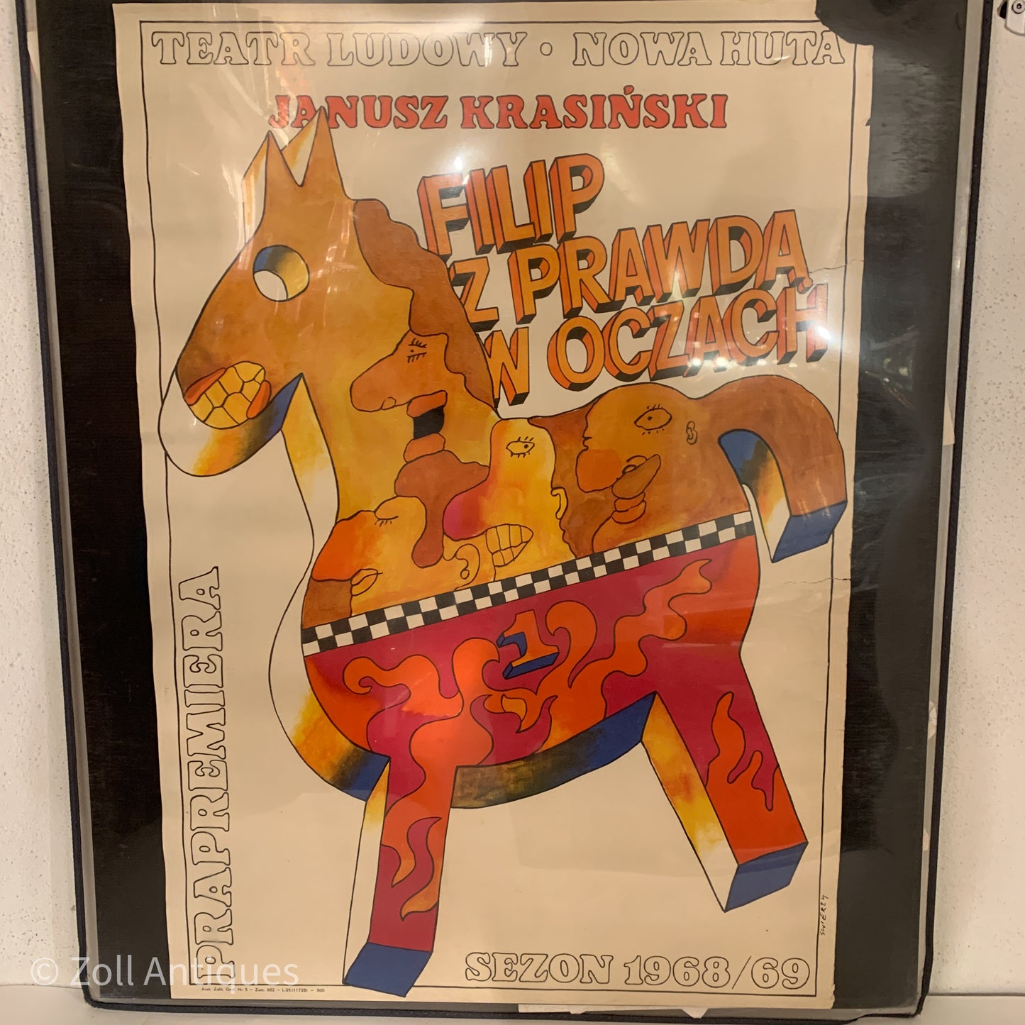 Original Waldemar Swierzy plakat fra 1968