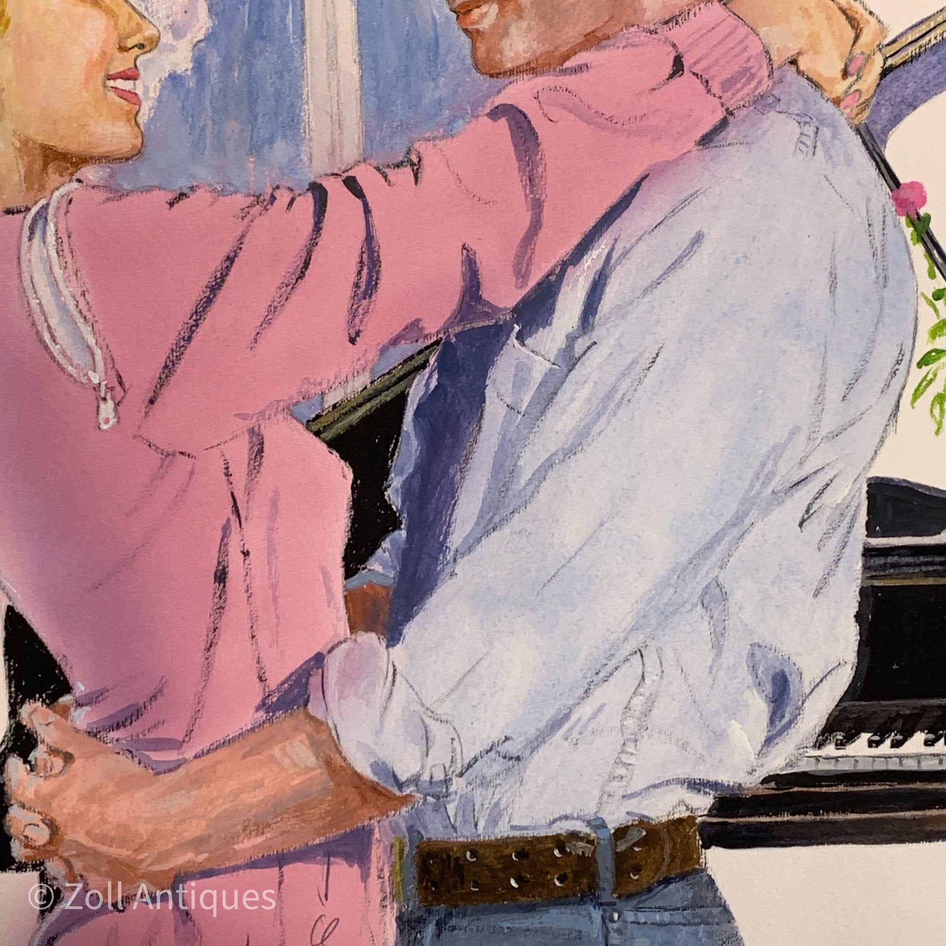 Mogens Amdi Thorsen. Gouache på papir