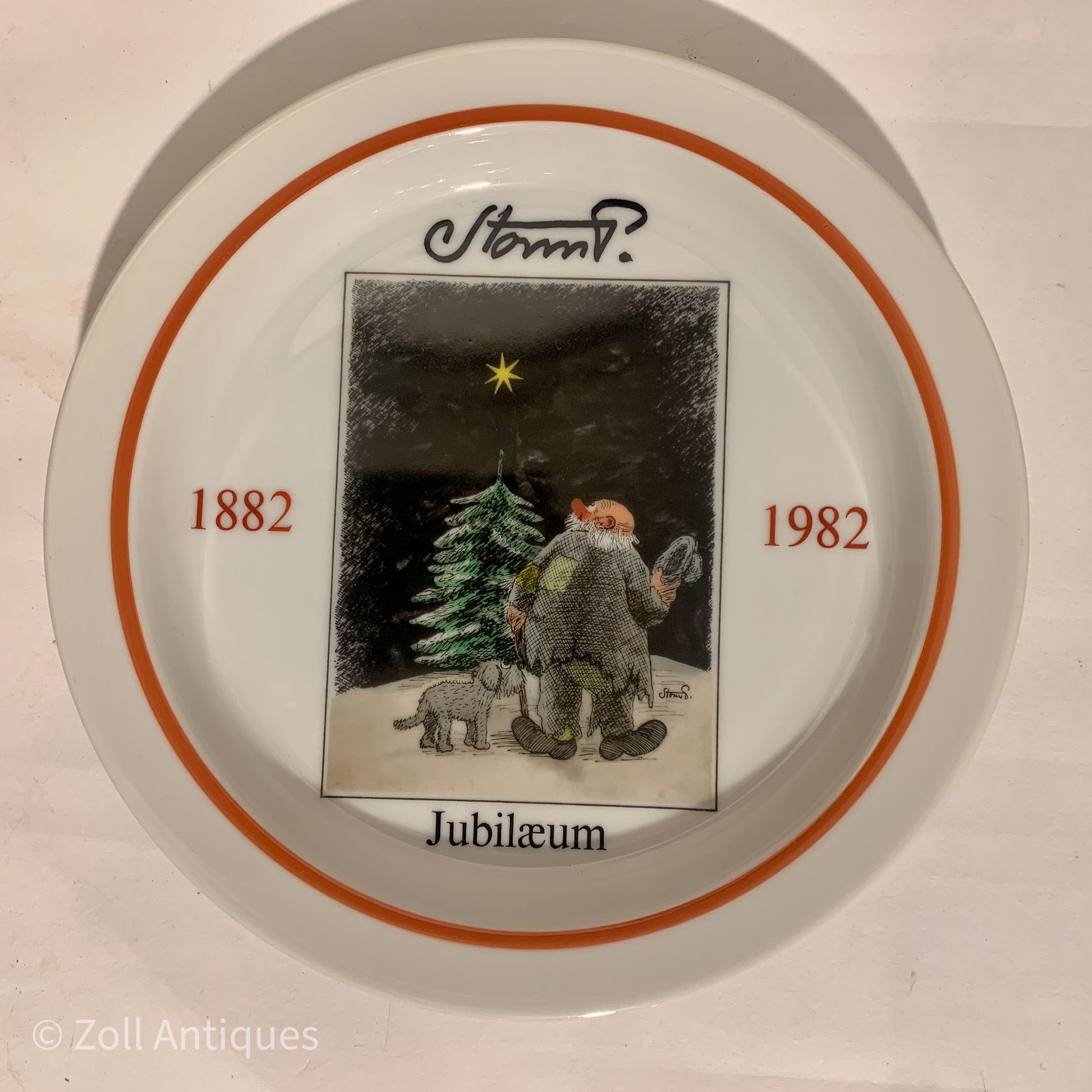 Storm P. 100 års jubilæum platte, Royal Copenhagen