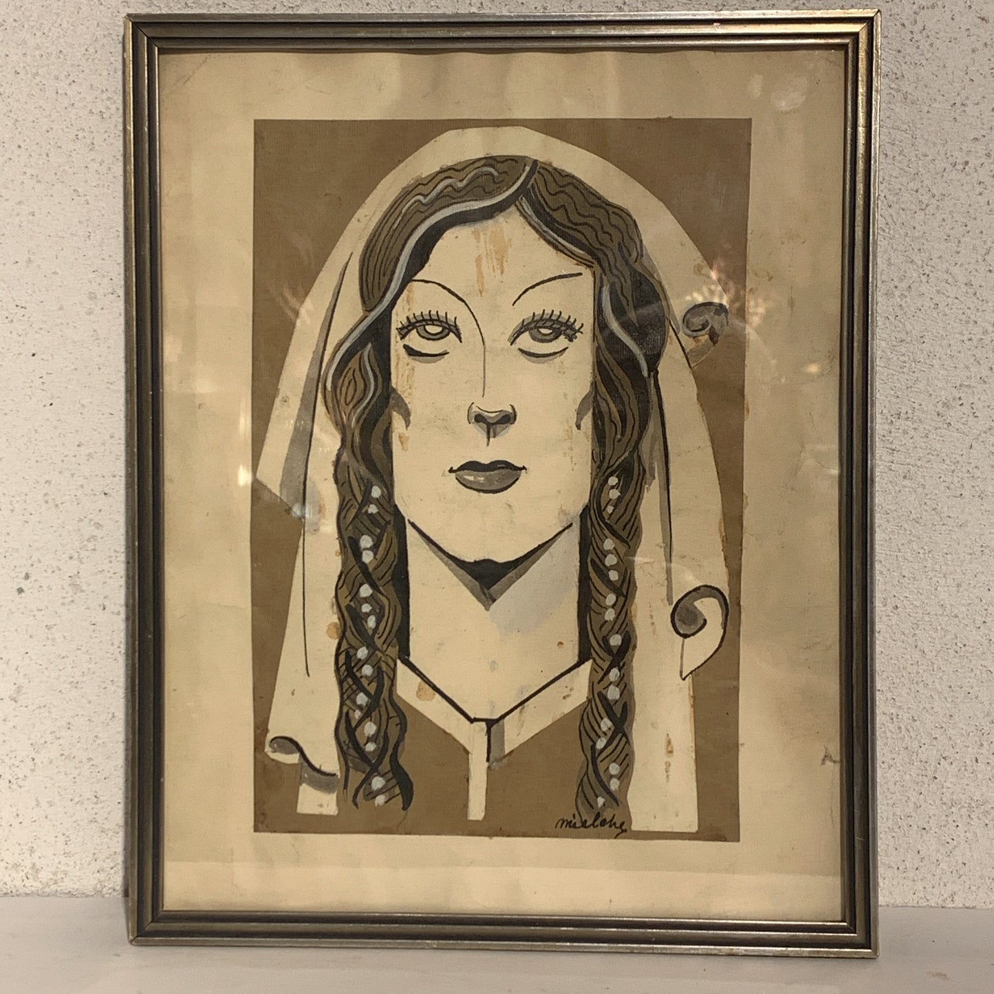 Hakon Mielche (b.1904-1979.) Original art deco drawing, from the 1930s.