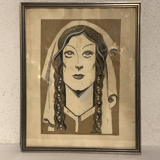 Hakon Mielche (b.1904-1979.) Original art deco drawing, from the 1930s.