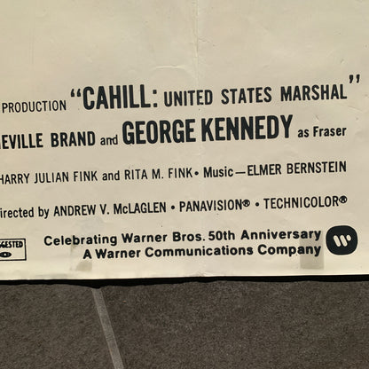 Original dansk Sheriffens værste job John Wayne film plakat fra 1973