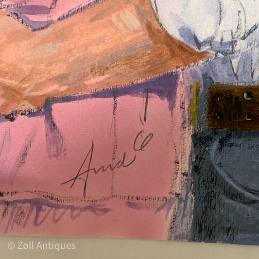 Mogens Amdi Thorsen. Gouache på papir