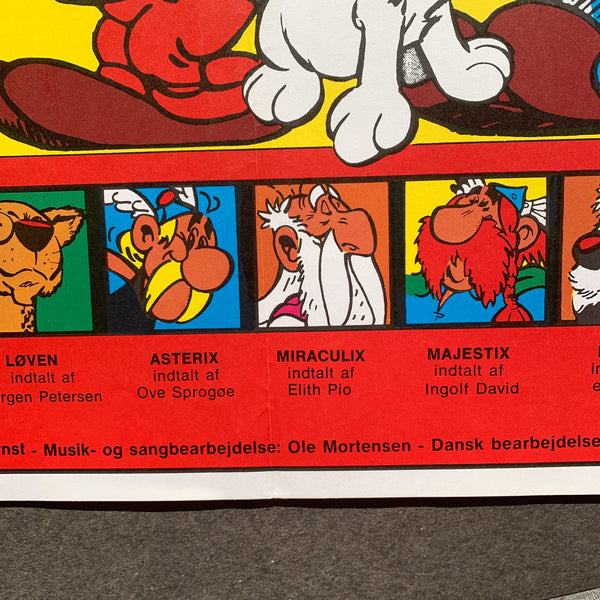 Original dansk Asterix og Kleopatra film plakat fra 1968