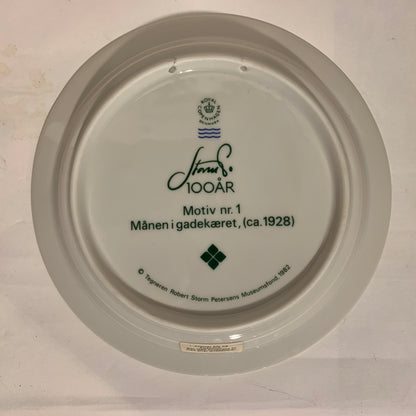 Storm P. 100 års jubilæum platte, Royal Copenhagen.