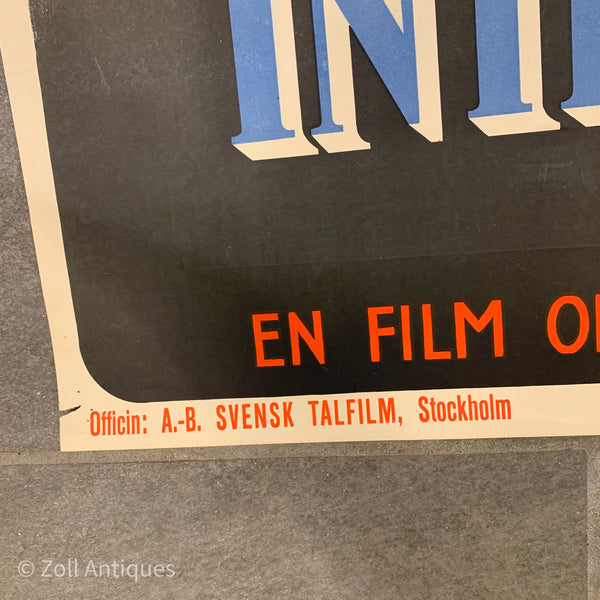 Original dansk “Et kærligheds intermezzo” film plakat, fra 1944.