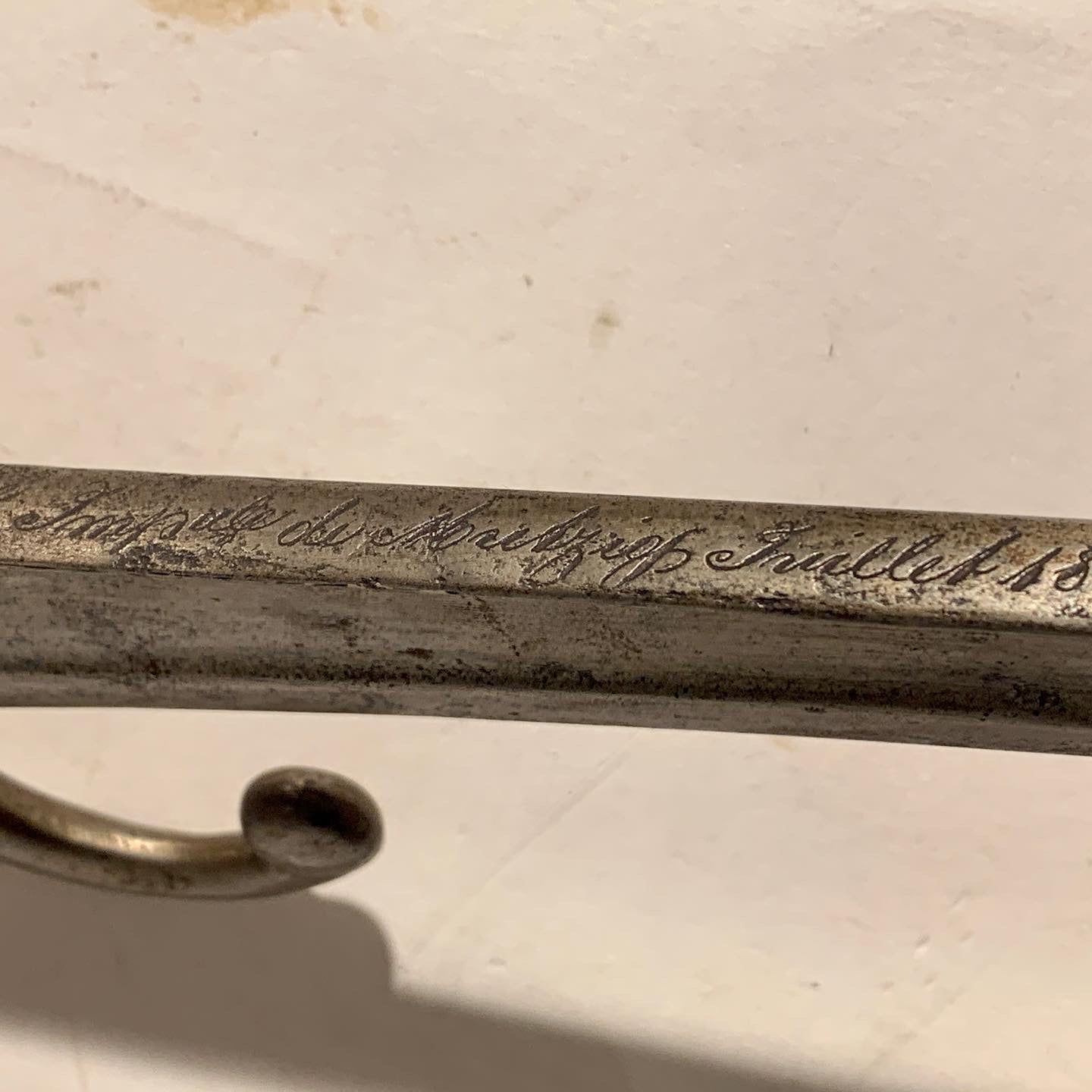 Fransk M1866 Chassepot sværd bajonet