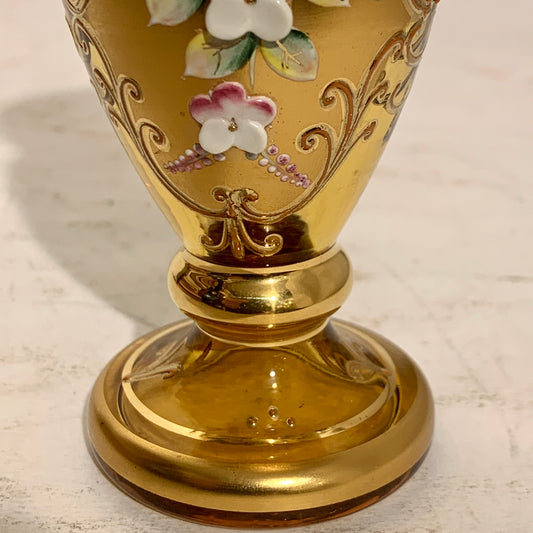 Artap, Czech miniature crystal glass vase, designed by Hilda Bublincova.